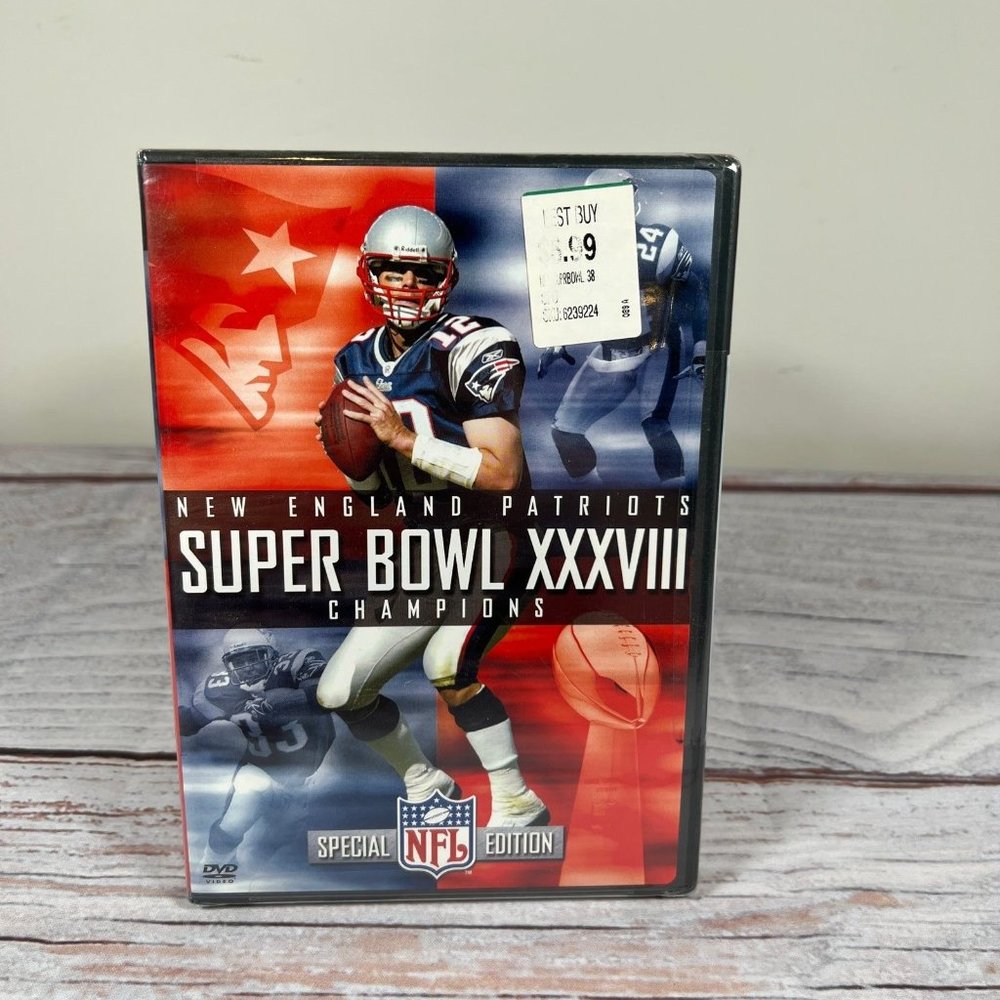 New Sealed England Patriots Super Bowl XXXVIII Champions DVD Movie 2004 Football